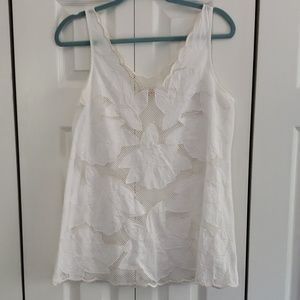 Forever 21 Flower Net Tank sz L